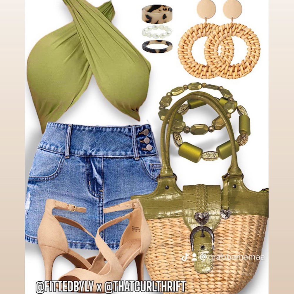 Green Y2K Style Purse